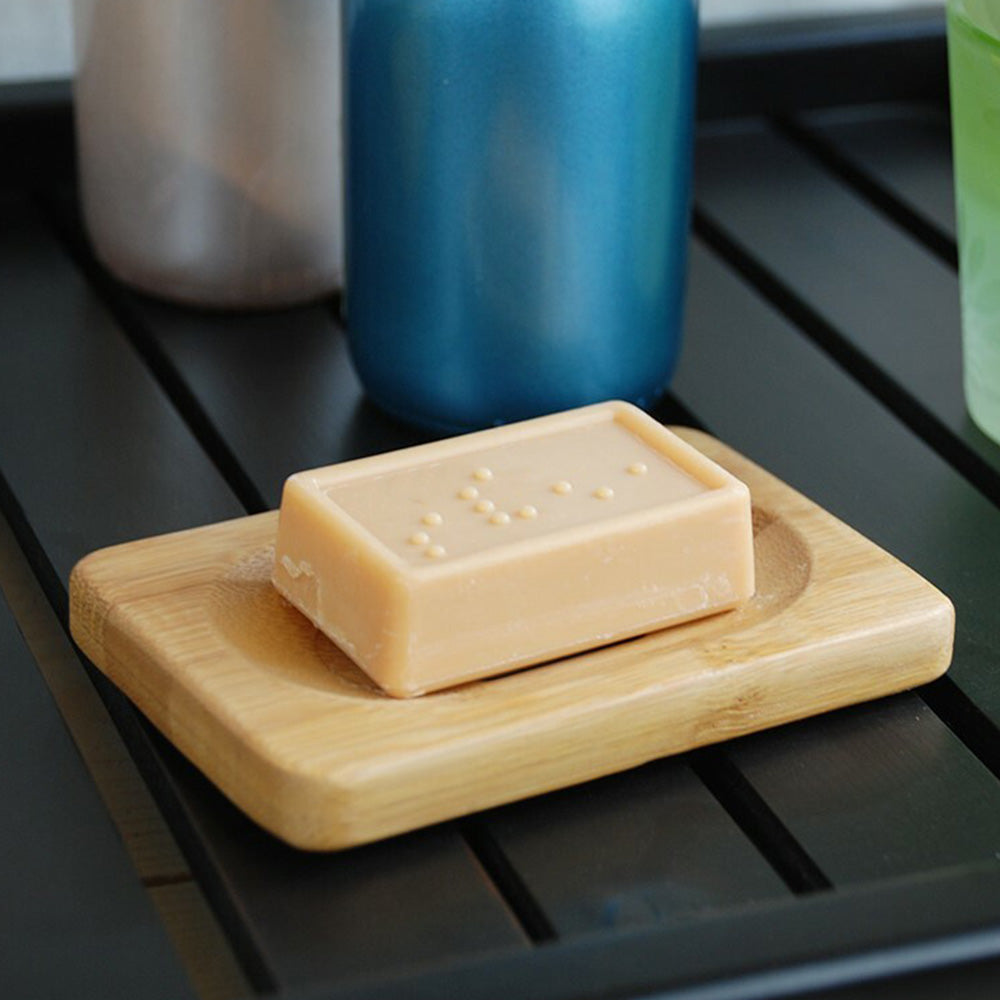 2PCS Wood Soap Dish Storage Soap Holder Soap Tray For Home Bathroom