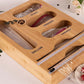 6-in-1 Foil and Plastic Wrap Dispenser Bag Food Baggie Organizer with Cutter