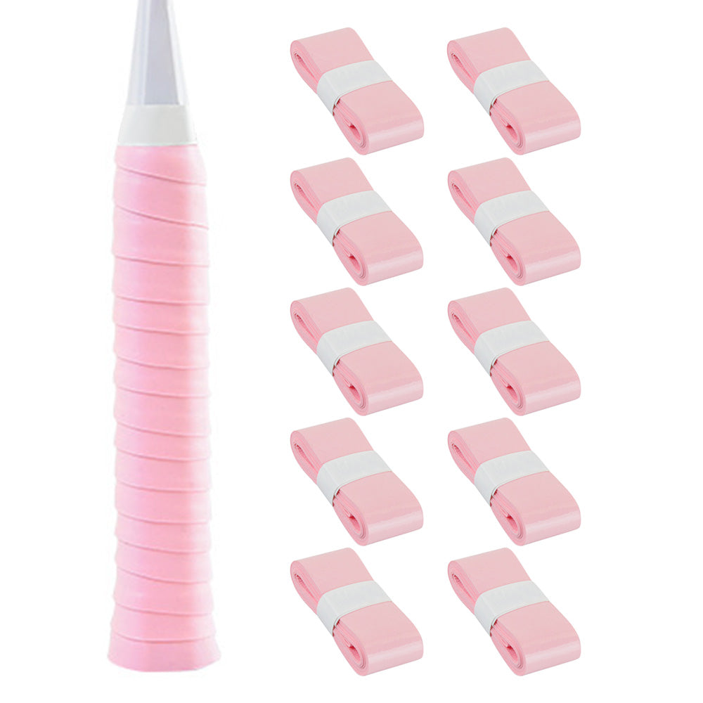 10Pcs Tennis Racket Grip Tapes PU Anti-Slip Overgrip Badminton Pickleball