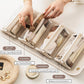 2Pcs Large Capacity Travel Cosmetic Bag with Divider Pouch