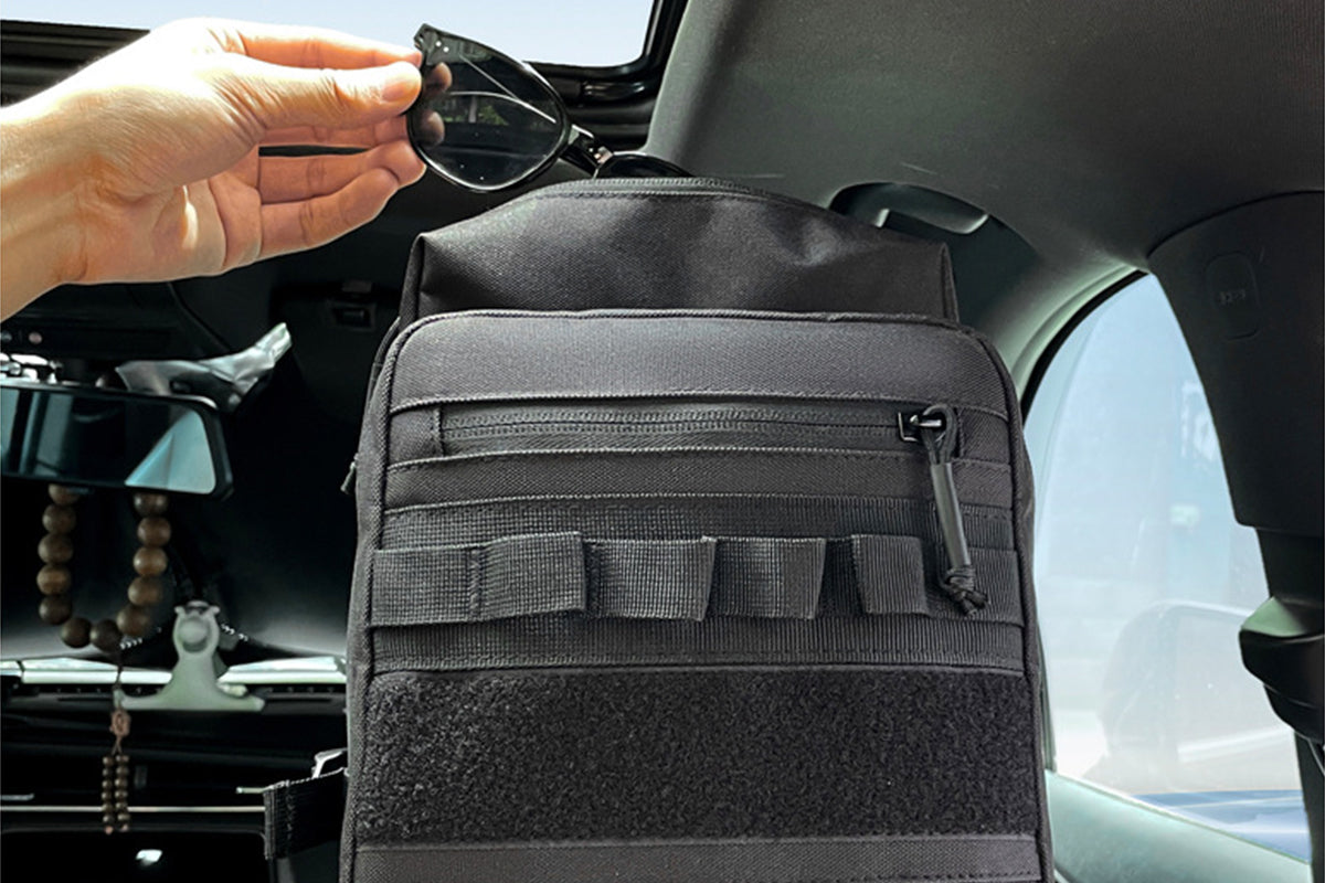 Car Headrest Storage Bag Multi-Pocket Car Seat Back Organizer Auto Storage Pouch