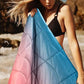 Outdoor Puffy Gradient-Color Camping Blanket Backpacking Quilt