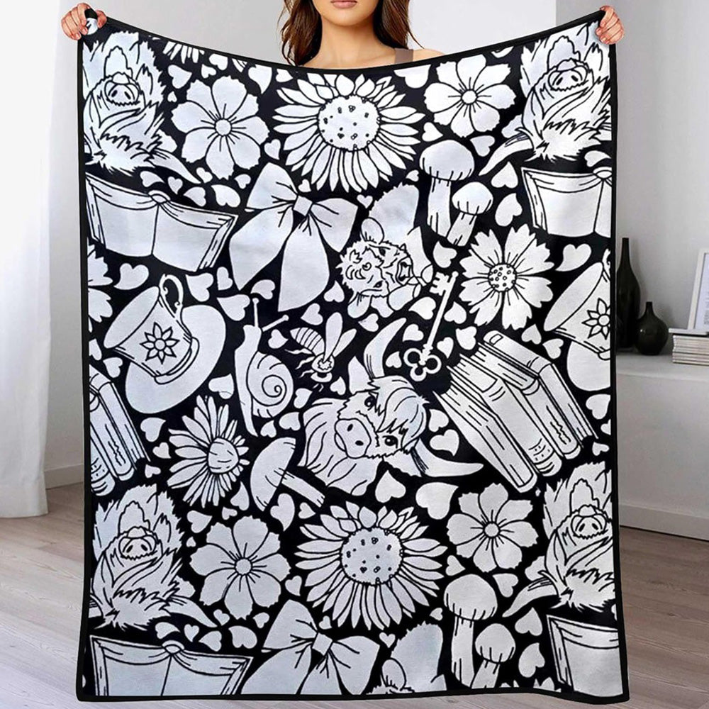 DIY Washable Coloring Blanket Reusable Coloring Art Mat-Style 3