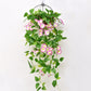 2Pcs Artificial Morning Glory Vine Hanging Plant for Wall Decor