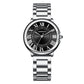 Women's Quartz Watch Classic Dial Roman Numerals Stainless Steel Band