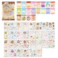 20 Sets DIY House Sticker Kit 3D Miniature Scene Stickers Cute Cartoon Scenes