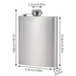 Stainless Steel Hip Flask for Men Portable Leak Resistant Pocket Liquor Bottle for Outdoor Travel