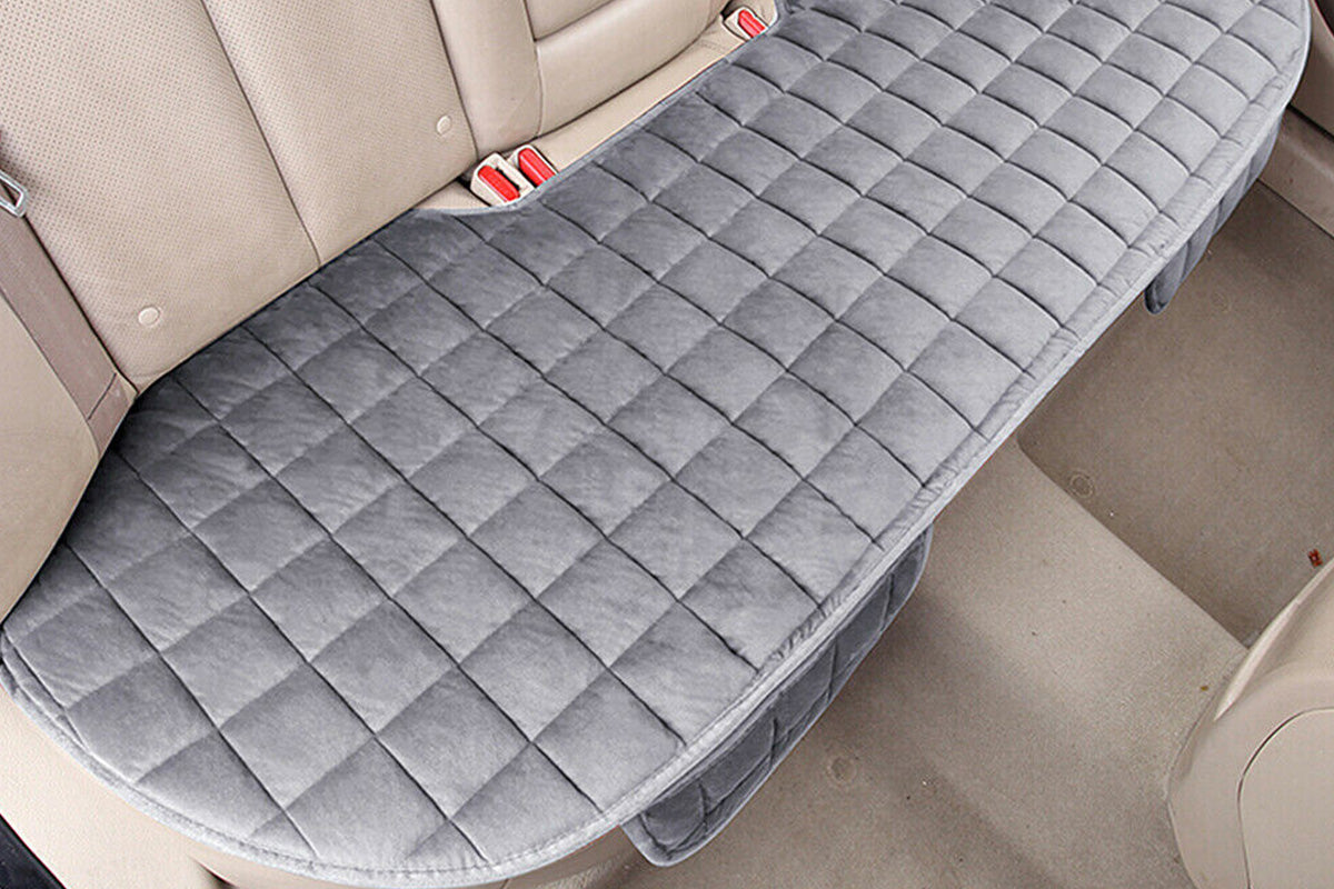 Car Seat Cushion Rear Seat Cover With Storage Pocket Auto Seat Cushion