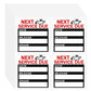 2" Oil Change Reminder Stickers 120 Stickers Static Car Maintenance Labels