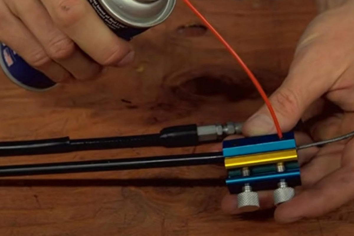 Dual Head Motorcycle Cable Lubricator Tool with Oil Clamp