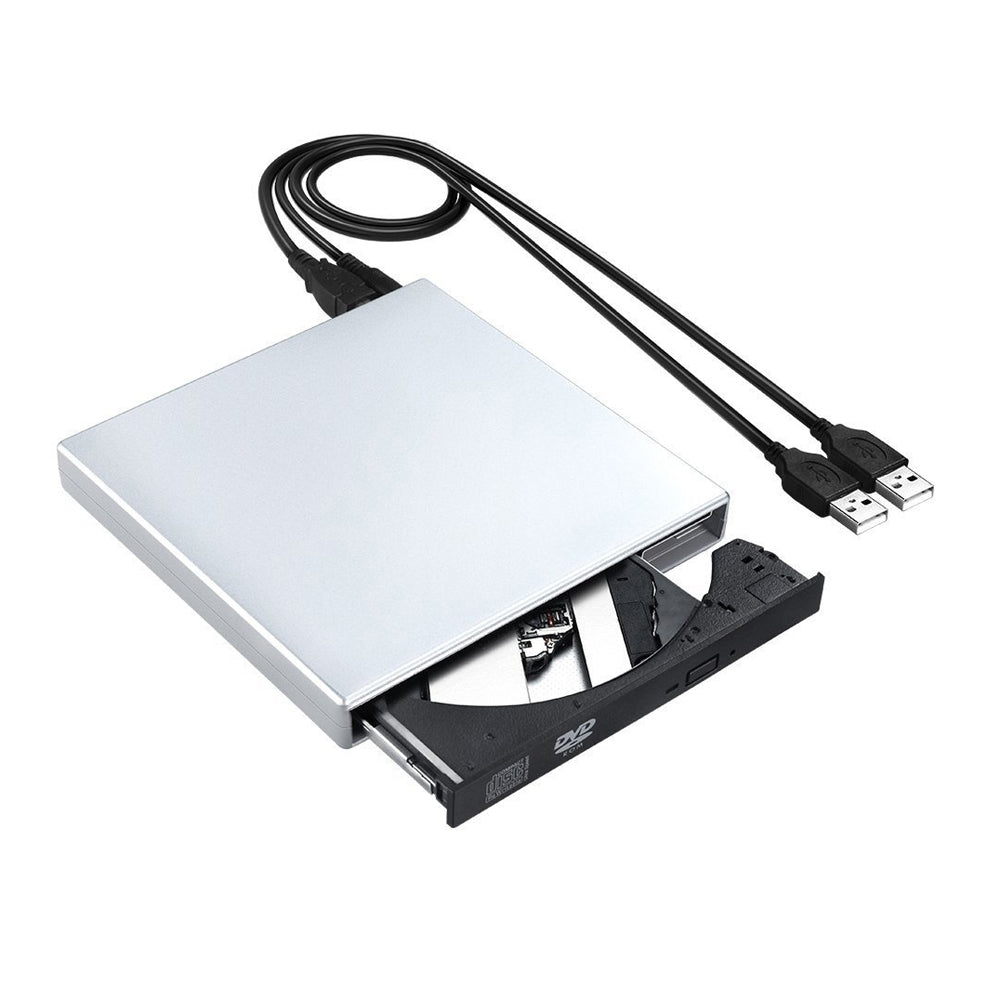 2Pcs USB 2.0 Slim Portable External CD-RW Drive Writer Player