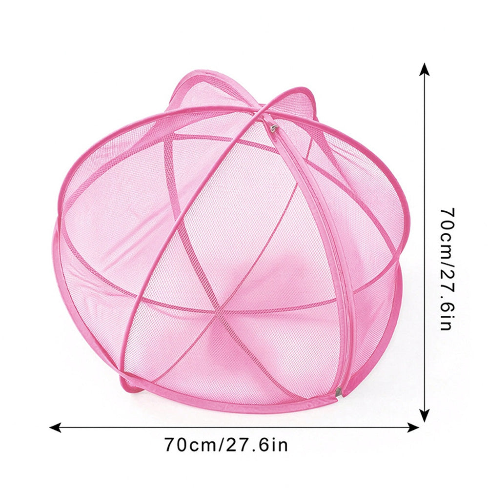 Foldable Pop Up Mesh Pet Playpen Tent with Zipper for Cats Outdoors