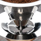 2Pcs Reusable Coffee Tea Filter Mesh Stainless Steel Funnel with Base