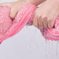 Pet Absorbent Bathrobe Dog Drying Towel Coat Soft Bath Wrap Pajamas-Pink