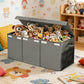 Foldable Toy Storage Organizer Box with Lid and Dividers