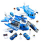 Kids Transformable Airplane Transport Playset Transformable Storage Plane Toy