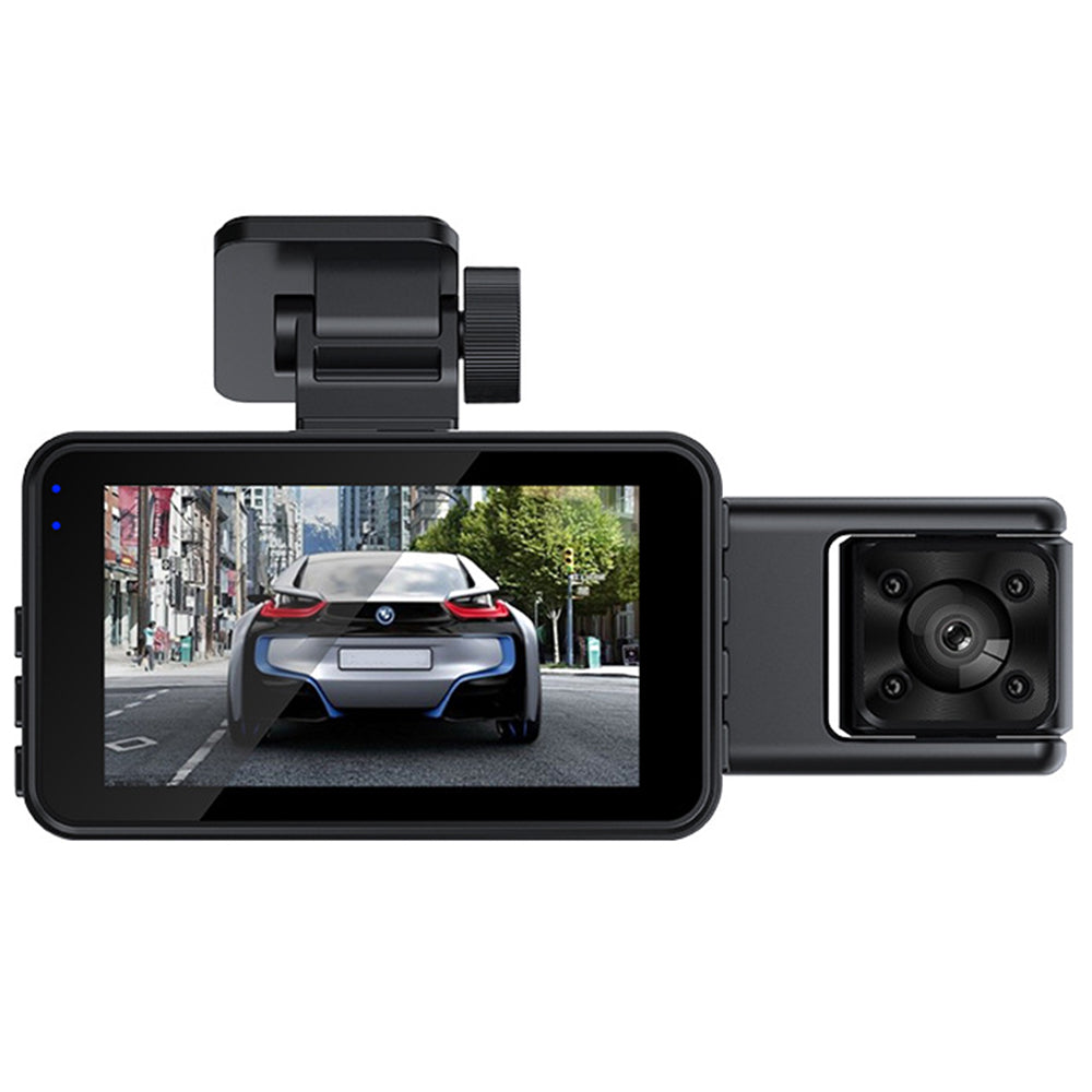 1080P 3 Cam Front and Rear Night Vision Car Dash Camera Video DVR Recorder
