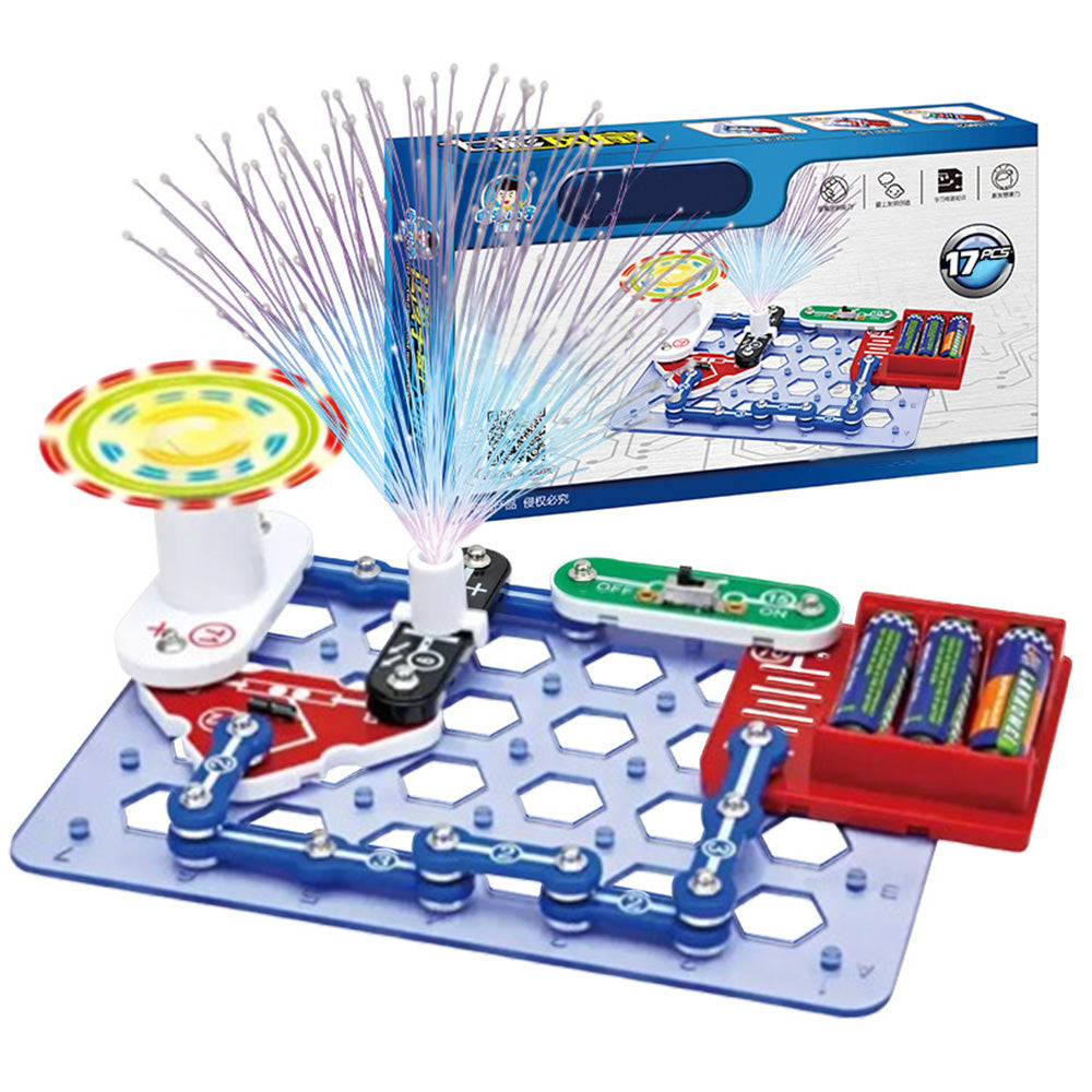 17Pcs Science Electric Kit Experiments Set Educational STEM Toys