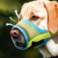 Dog Muzzle Air Mesh Adjustable Mouth Guard for Bark and Scavenging Prevention-Green