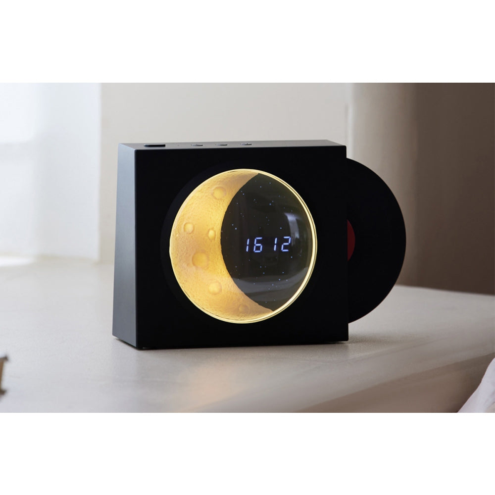4 in 1 Digital Clock with Bluetooth Music Player Retro CD Simulation Display for Home Decor