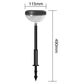 2Pcs Outdoor Water-Resistant Color Changing Solar Lawn Light