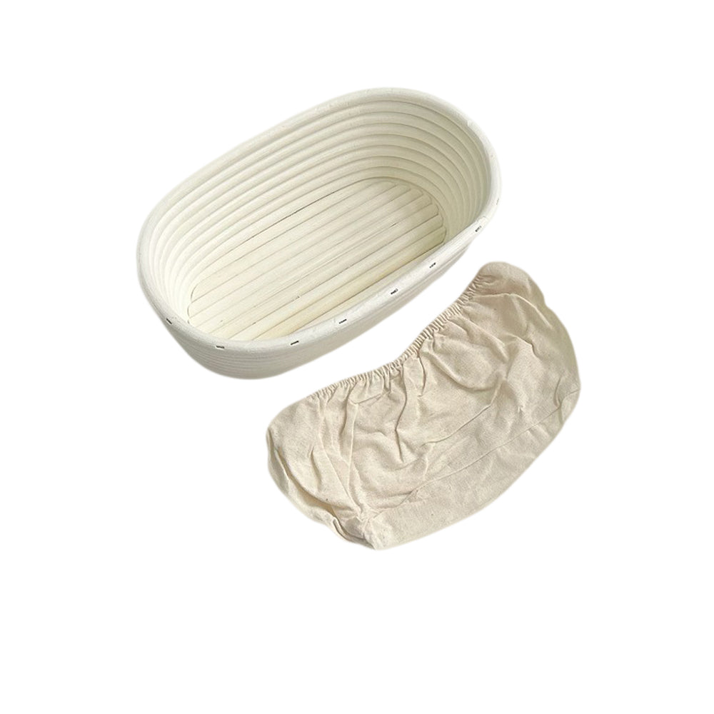 Oval Sourdough Banneton Bread Dough Proofing Basket with Liner