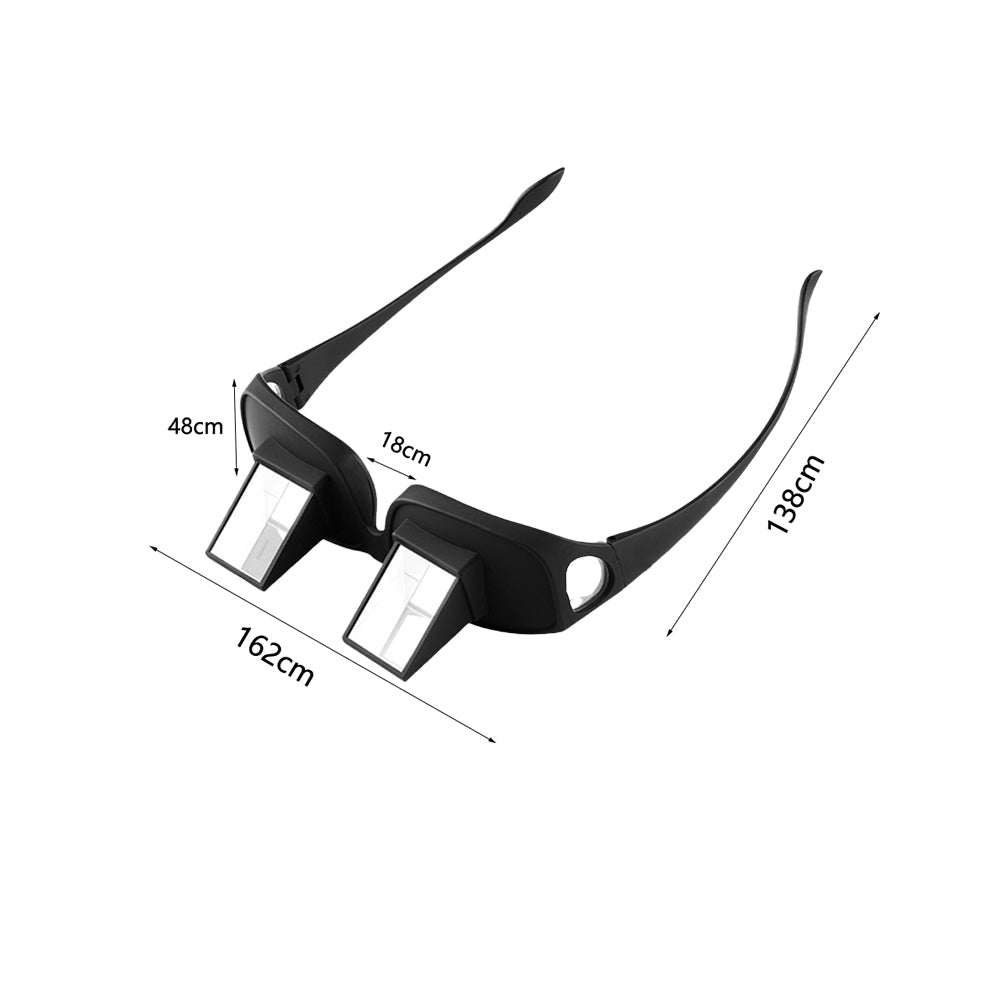 Prism Lazy Glasses Light-Weight Horizontal Spectacle Glasses for Reading Book