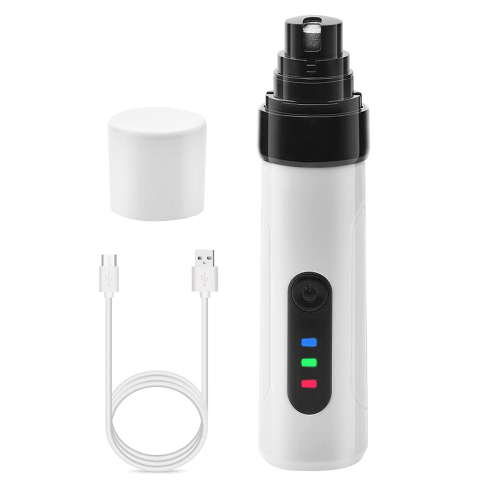 Silent Pet Nail Grinder Rechargeable Pet Paws Trimmer Grooming Tool