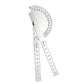 Stainless Steel Angle Protractor 0-180 Degree Gauge for Woodworking DIY Measuring Tool