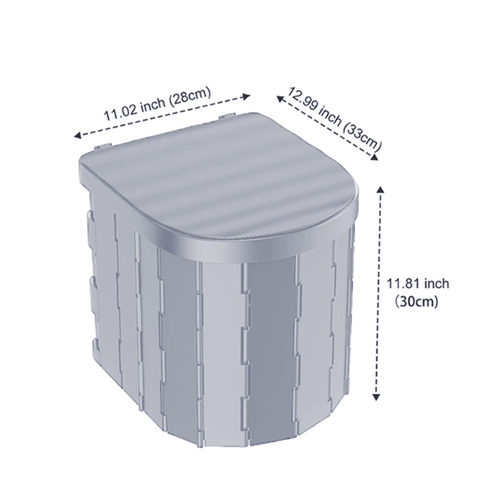 Portable Camping Folding Toilet for Adults with Lid