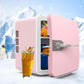 6L Mini Fridge Home 12V Portable Mini Fridge for Drinks Bar Beauty Car