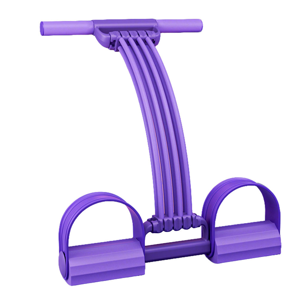 8 Tube Pedal Resistance Band with Handle Detachable Adjustable for Full Body Shaping