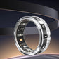 Smart Fitness Ring Health Rings Fitness Tracker Ring with Heart Rate Sleep Monitoring-Silver