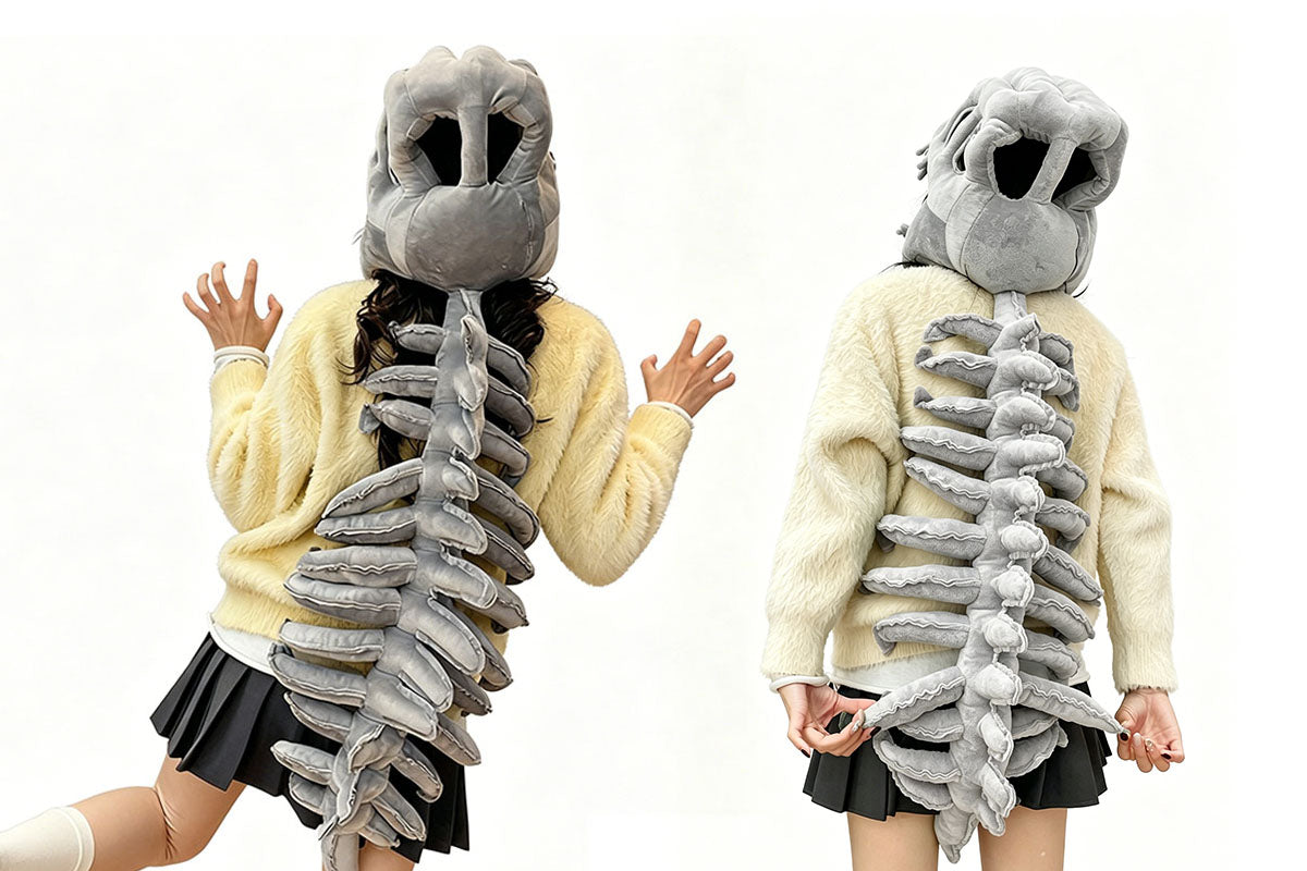 Funny Dinosaur Skeleton Headwear Novelty Costume Prop