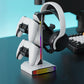 RGB Game Controller Holder Desktop Headset Stand With 9 Light Modes