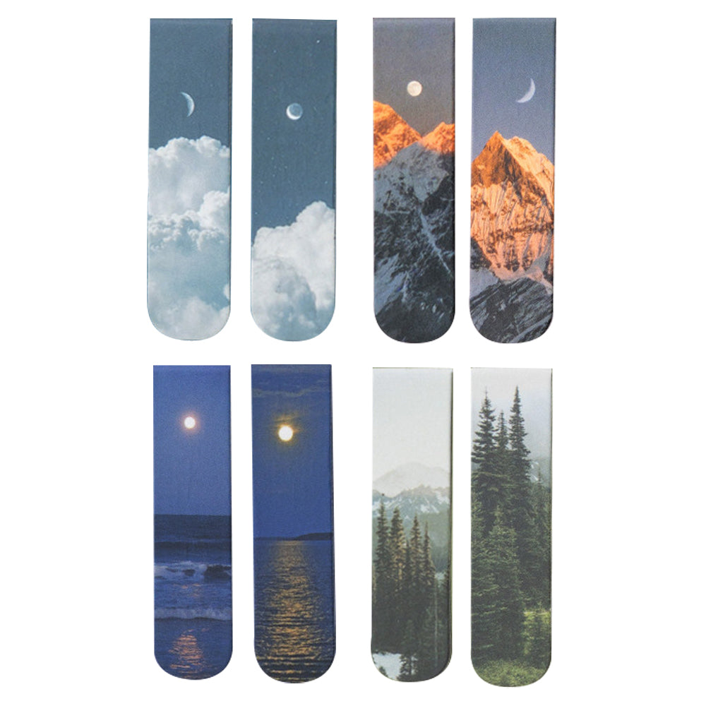 8Pcs Bookmarks Page Markers Page Clip