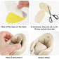 2 Pairs Mesh Adhesive Heel Grips Inserts Heel Cushion Pads-Black and Nude