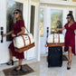 3Pcs Set Carry-On Travel Duffel Bag Crossbody Bag for Women