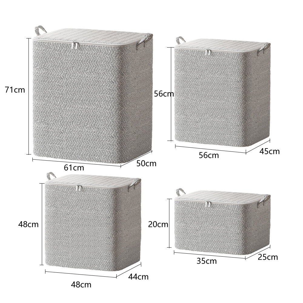 4Pcs Folding Storage Bag for Organizing Clothing Quilts