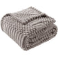 Soft Fluffy Fleece Throw Blanket for Sofa Couch Bed Living Room All Season Cozy-Grey