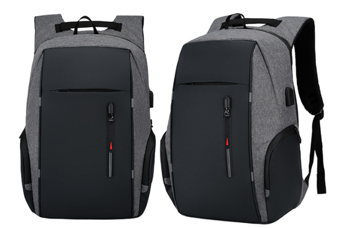 Reflective Laptop Backpack with USB Charging Port Anti-thief Travel Business Backpack