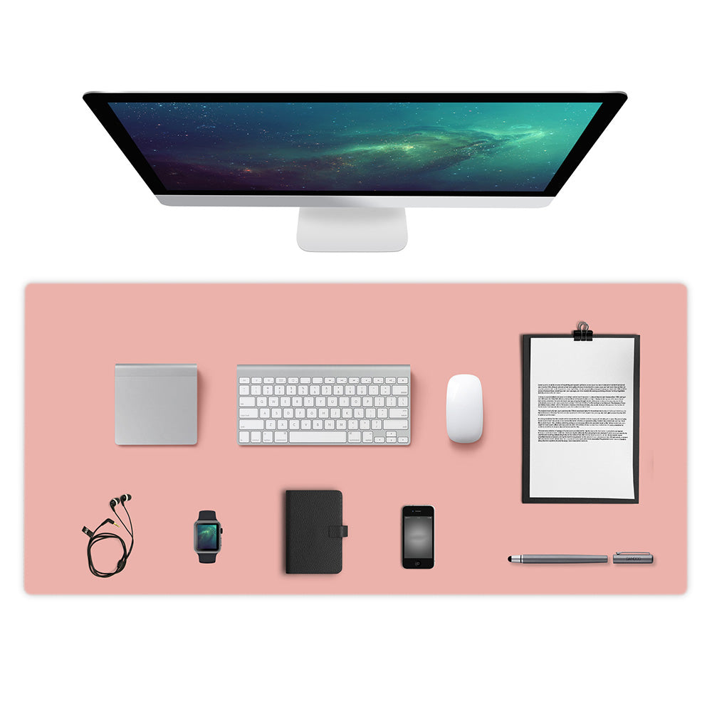 Dual-Sided Leather Desk Pad and Mouse Mat
