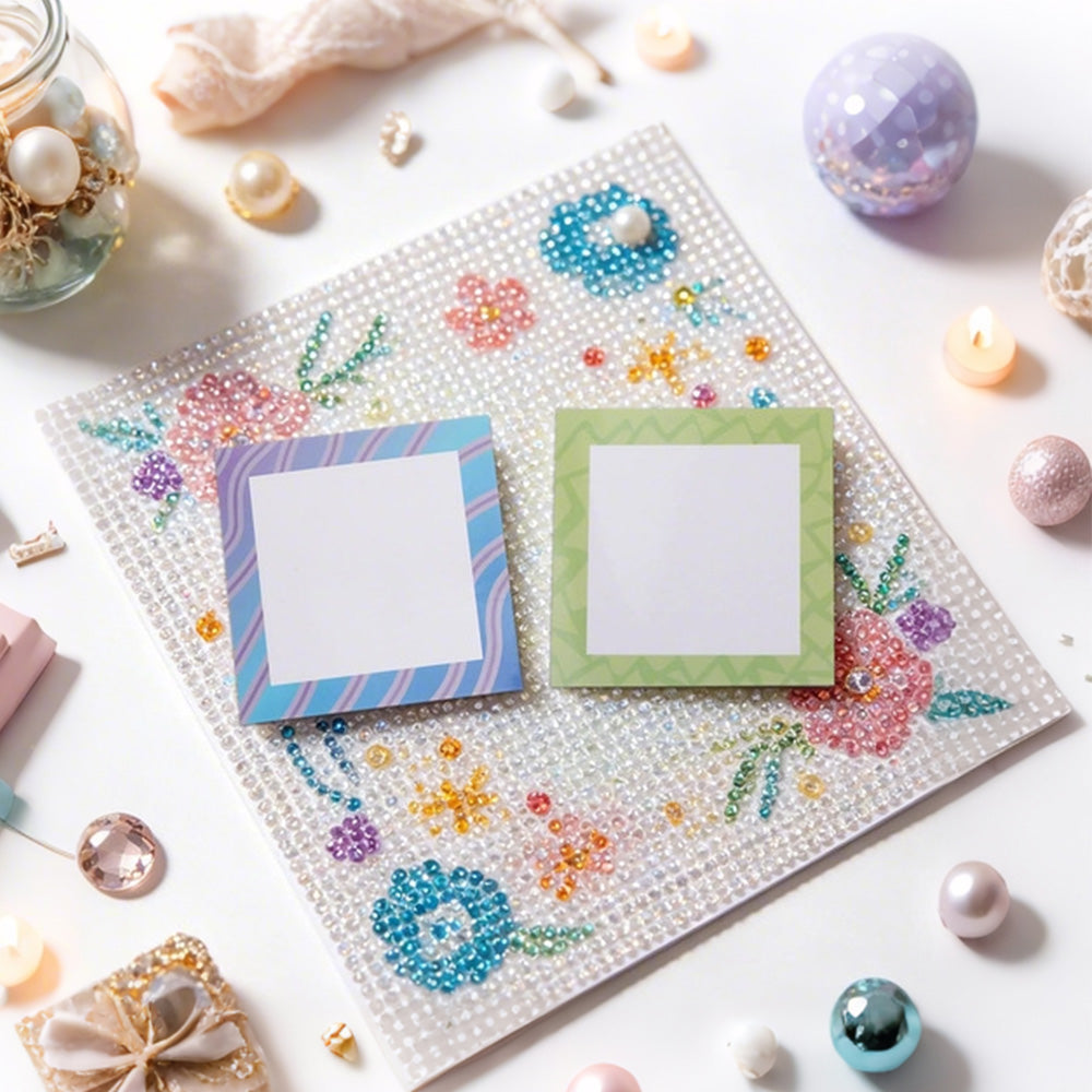 30 PCS Diamond Painting Positioning Paper Colored Adhesive Frame Film for Diamond Art