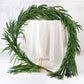 Christmas Norfolk Pine Garland Rattan Greenery Garland for Home Fireplace Decor