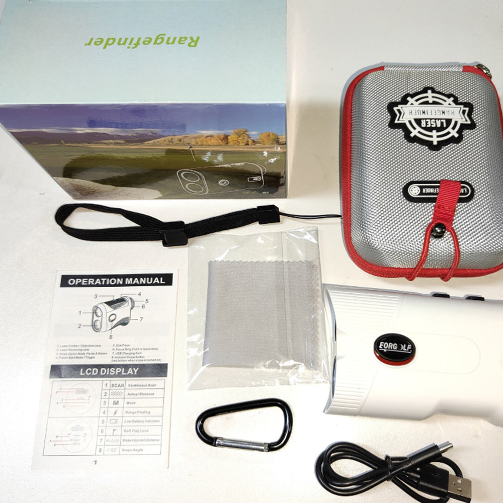 1200Yard Magnetic Golf Rangefinder with Slope Compensation Flag Lock Vibration