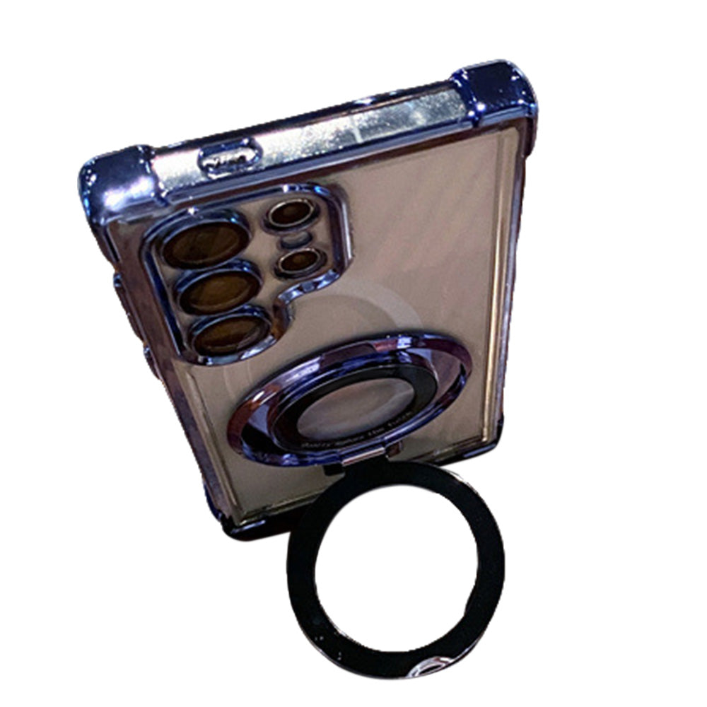 Thin Shockproof Stand Case Compatible with Samsung Galaxy S26 Ultra with Lens Cover