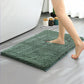 Extra Soft Absorbent Bathroom Rug Machine Washable Bath Mat for Bathroom Floor-Green
