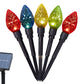 LED Strawberry Pathway Lights Solar Powered Outdoor Decoration for Lawn and Holiday Yard