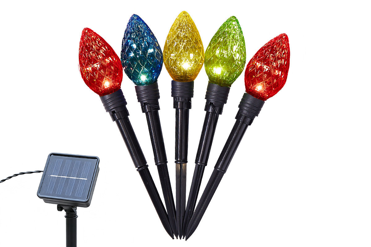 LED Strawberry Pathway Lights Solar Powered Outdoor Decoration for Lawn and Holiday Yard