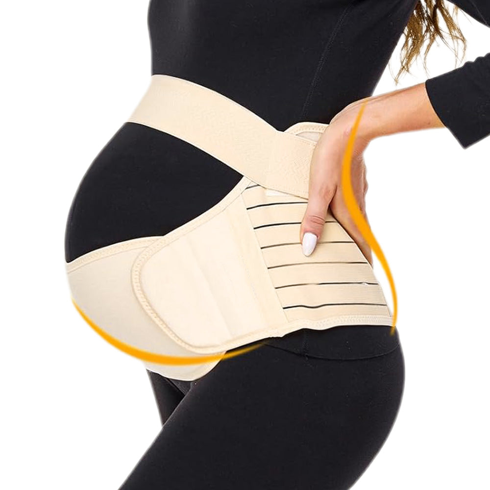 Maternity Support Belt Pregnancy Belly Band-Beige